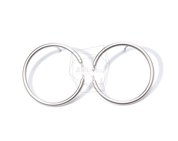 ERG-882-MR【2個入り】ラウンドピアス  ,Round Hoop Earrings/29mm X 29mm