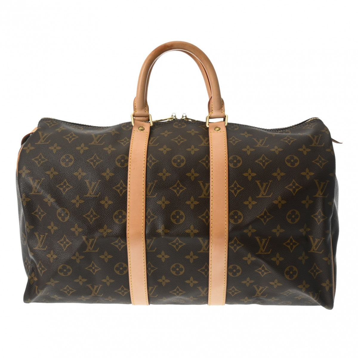 LOUIS VUITTON ルイヴィトン モノグラム キーポル 45 ブラウン M41428 ユニセックス モノグラムキャンバス ボストンバッグ ABランク 中古 