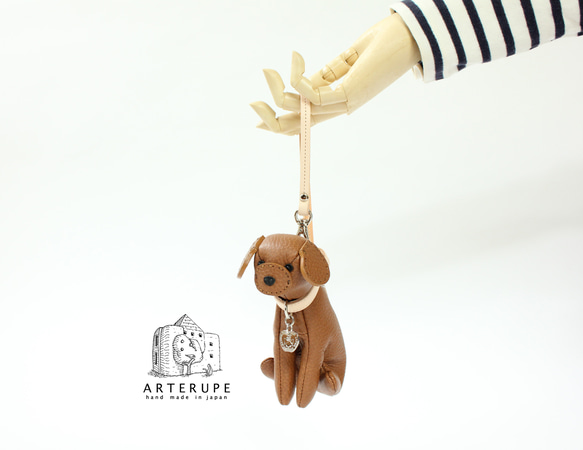 Cucciolo Toy Poodle  レッド 本革のクッチョロ トイプードル ミニポーチ