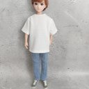 はるとくん 服　ピュアニーモ男の子XL　共通サイズ　リカちゃんボーイフレンド シンプル白Tシャツ　パンツ