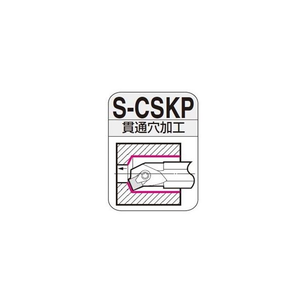 住友電工ハードメタル　SEC-ボーリングバイト　S-CSKP　貫通穴加工用