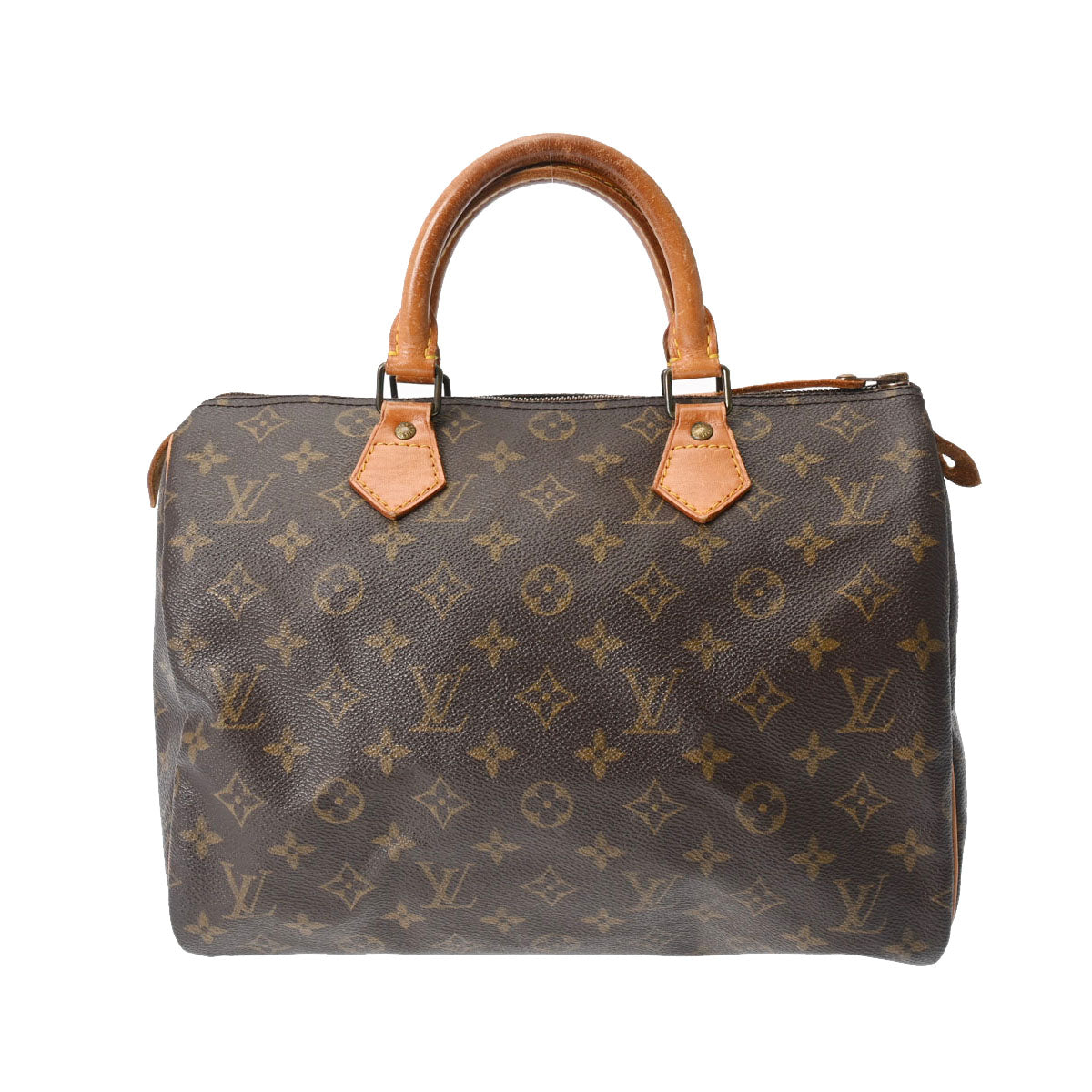 LOUIS VUITTON ルイヴィトン モノグラム スピーディ 30 ブラウン M41526 レディース モノグラムキャンバス ハンドバッグ Bランク 中古 