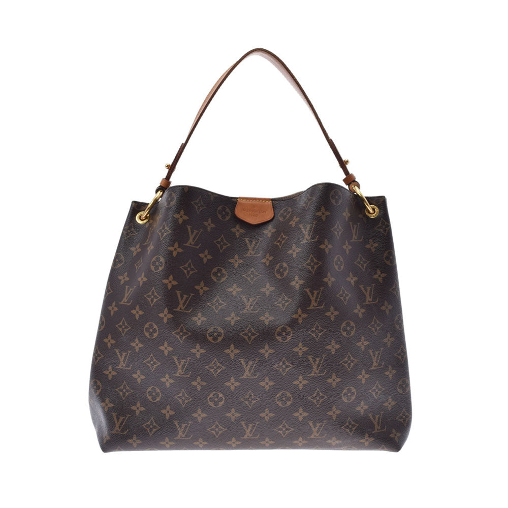 LOUIS VUITTON ルイヴィトン モノグラム グレースフル MM  ベージュ レディース モノグラムキャンバス ショルダーバッグ Bランク 中古 