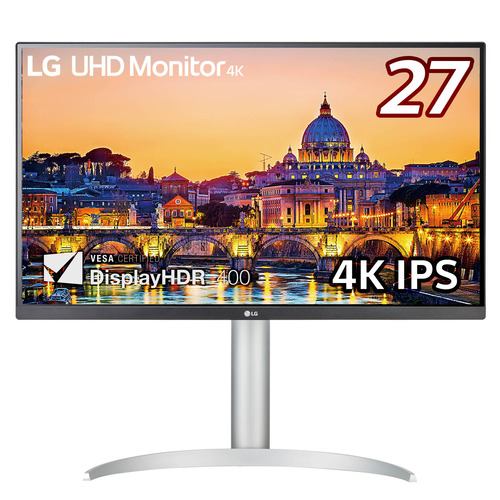 【4K】LGエレクトロニクス 27UP650-W 27型 IPS 4Kモニター DisplayHDR400 DCI-P3 95％ FreeSync 27UP650W