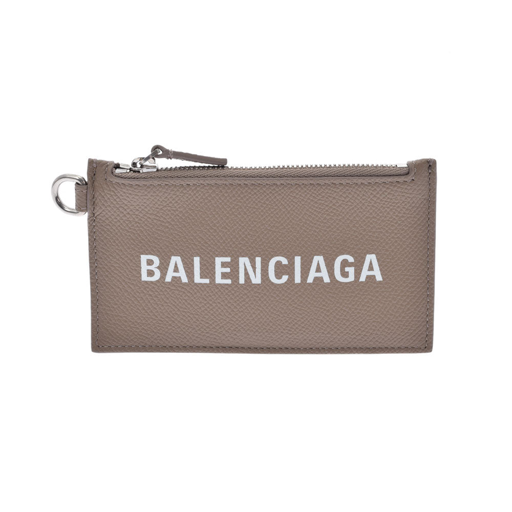 BALENCIAGA バレンシアガ CASH ショルダー付き ベージュ 594548 ユニセックス カーフ コインケース Aランク 中古 