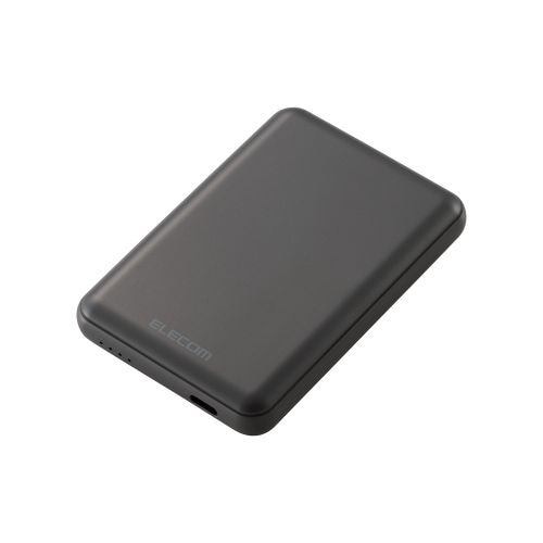 エレコム DE-C48-5000DGY 超コンパクトモバイルバッテリー(5000mAh/3A/USB Type-C×1)