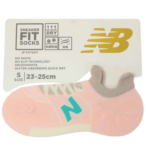 ニューバランス 女性用靴下 レディーススニーカーソックス S ピンク new balance シン NB エヌビー フレンズヒル