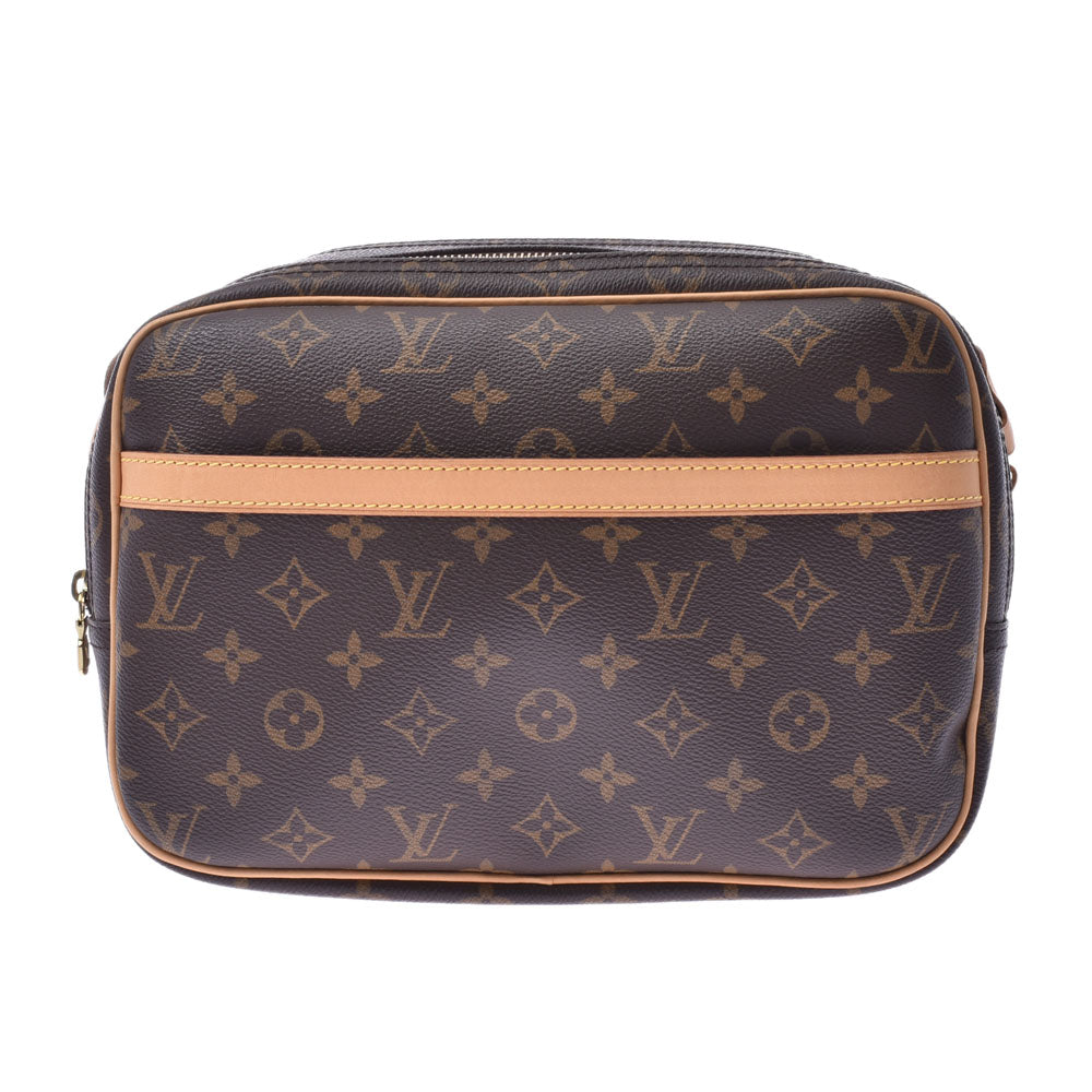 LOUIS VUITTON ルイヴィトン モノグラム リポーターPM ブラウン M45254 ユニセックス モノグラムキャンバス ショルダーバッグ ABランク 中古 