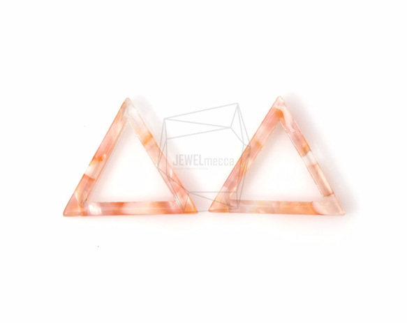 BSC-398-G【2個入り】セルロイドトライアングルチャーム,celluloid triangle pendant