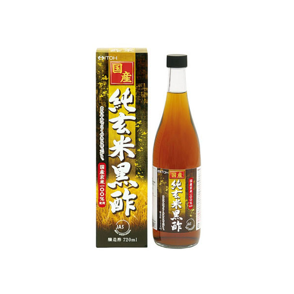 井藤漢方製薬 国産 純玄米 黒酢 720ml FC20459