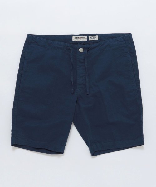 【SHIPS別注】GROWN&SEWN: Draw String Short － Cotton/Linen Twill