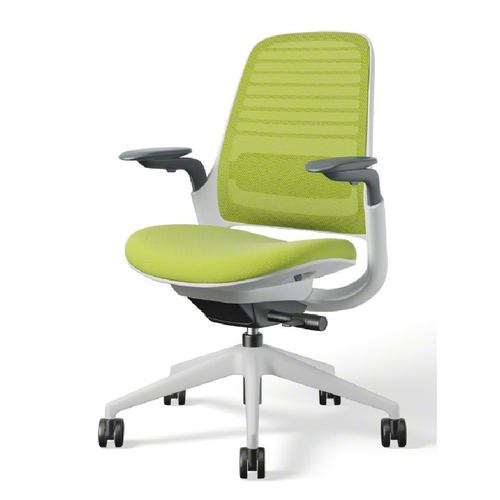 大塚家具 Steelcase(スチールケース)デスクチェア「シリーズ1」シーガルフレーム 座ワサビ