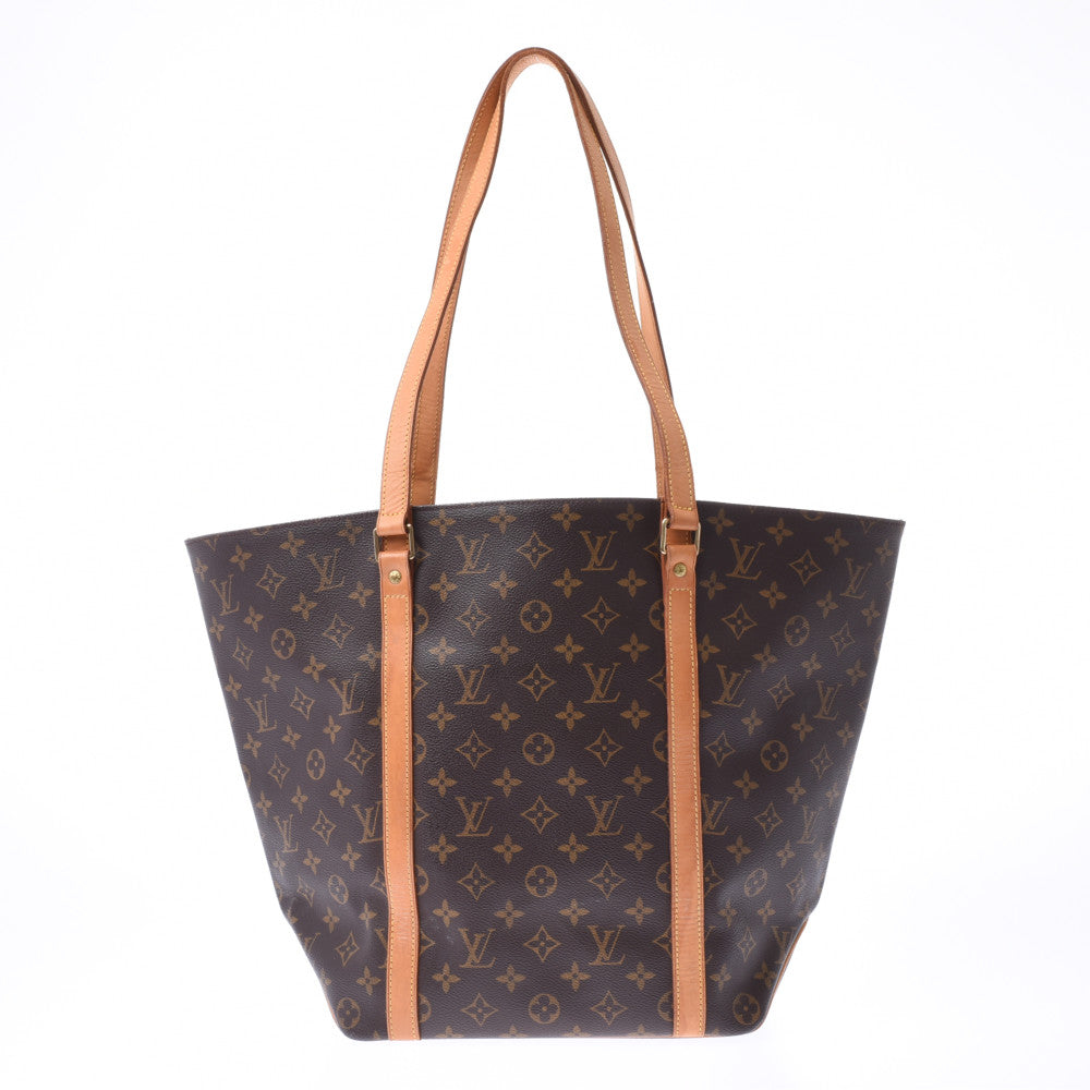 LOUIS VUITTON ルイヴィトン モノグラム サックショッピング ブラウン M51108 ユニセックス ハンドバッグ Bランク 中古 