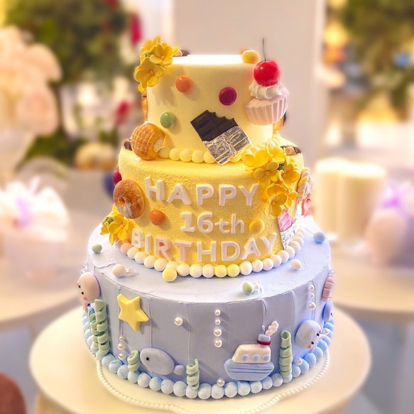 ディスプレイケーキ　推し活、生誕祭クレイケーキ