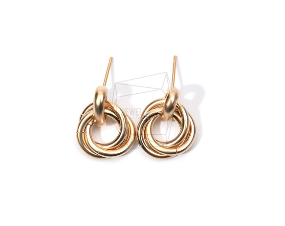 ERG-902-MG【2個入り】リングバンドルピアス,Ring Bundle earrings