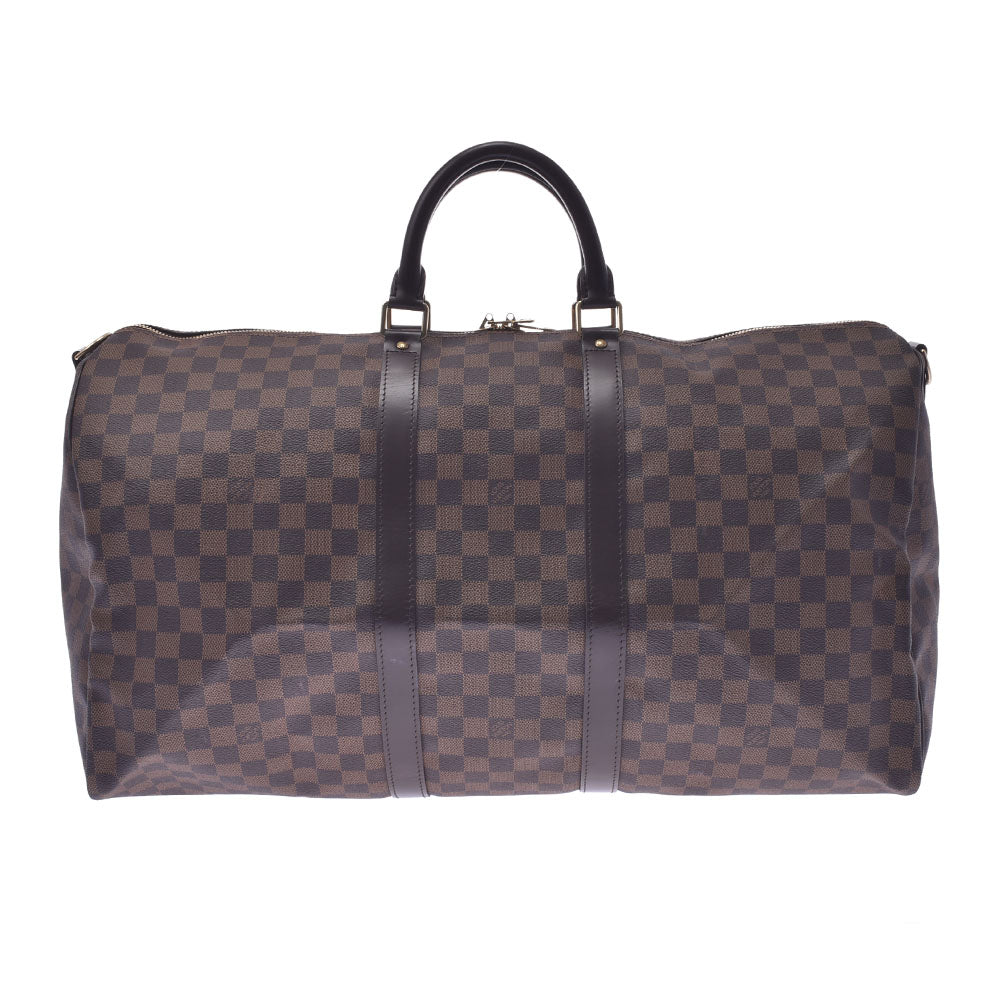 LOUIS VUITTON ルイヴィトン ダミエ キーポルバンドリエール55 ブラウン N41414 ユニセックス ダミエキャンバス ボストンバッグ Aランク 中古 