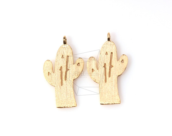 PDT-143-MG【4個入り】サボテンペンダント,Cactus Pendant/ 11mm X 15mm