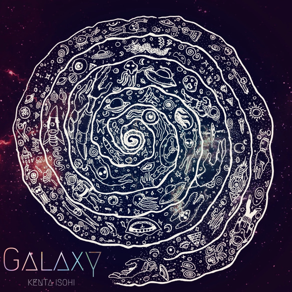 オリジナルCD『GALAXY/礒飛健太』6曲(イラスト歌詞カード付き)