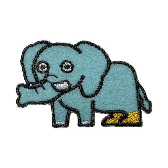 刺繍ワッペン　生き物【ゾウ】