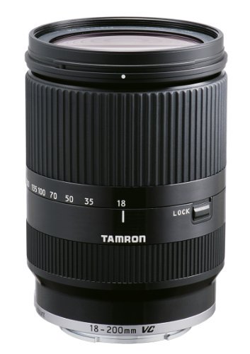 TAMRON 高倍率ズームレンズ 18-200mm F3.5-6.3 DiIII VC ソニーEマウント用 ミラーレスカメラ NEX専用 ブラック B011SE-ブラック【中古品】