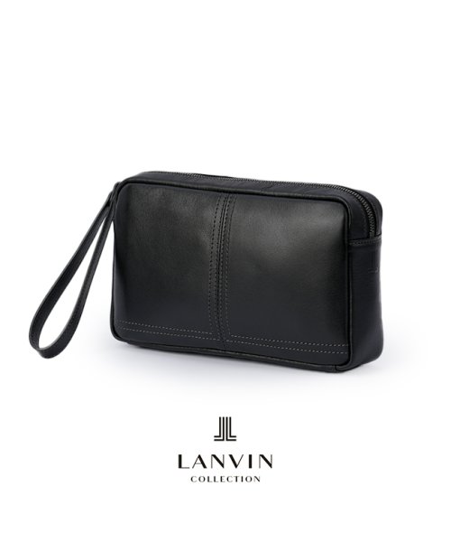 ランバンコレクション クラッチバッグ セカンドバッグ メンズ レザー 本革 撥水 防水 日本製 結婚式 LANVIN COLLECTION 286201