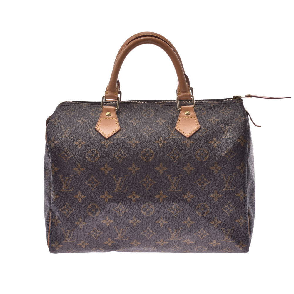 LOUIS VUITTON ルイヴィトン モノグラム スピーディ30 ブラウン M41526 ユニセックス モノグラムキャンバス ハンドバッグ Bランク 中古 