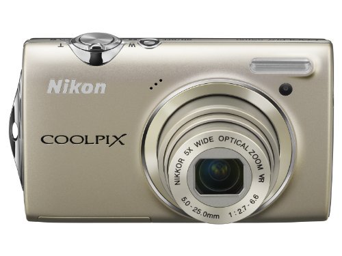 Nikon デジタルカメラ COOLPIX (クールピクス) S5100 ウォームシルバー S5100SL 1220万画素 光学5倍ズーム 広角28mm 2.7型液晶【中古品】