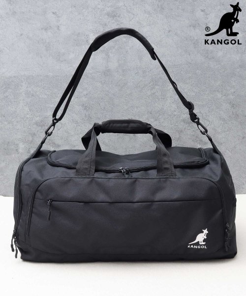 KANGOL カンゴール 大容量 ポリエステル ボストンバッグ 旅行バッグ スポーツバッグ シューズボックス付き 通勤 通学 部活 アウトドア 旅行 出張