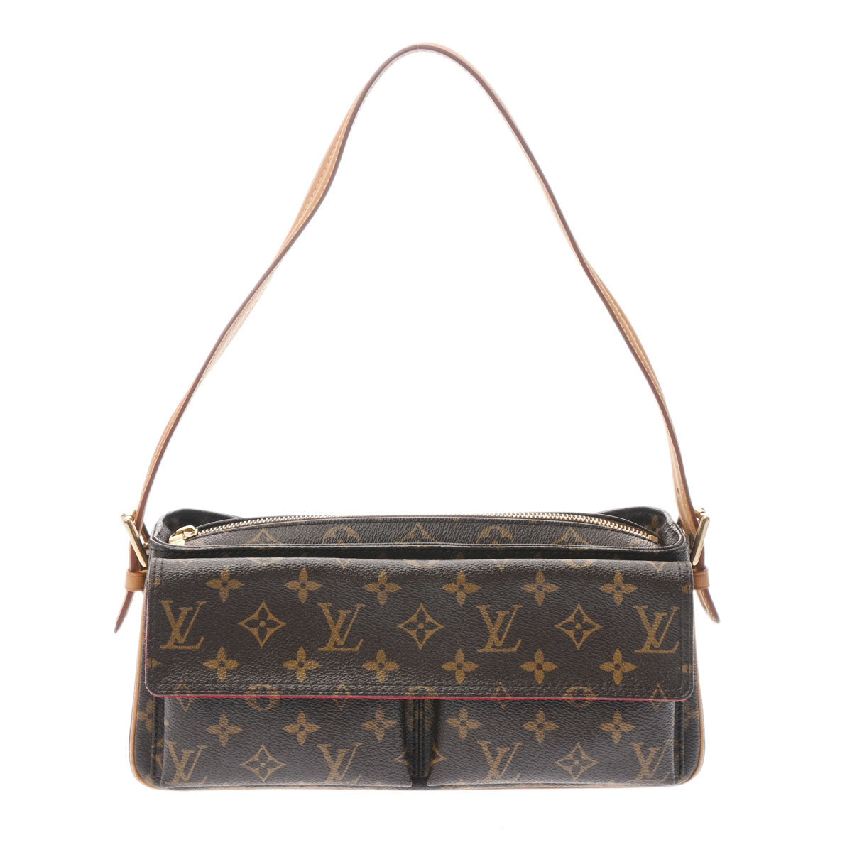 LOUIS VUITTON ルイヴィトン モノグラム ヴィバシテMM ブラウン M51164 レディース モノグラムキャンバス ショルダーバッグ Bランク 中古 