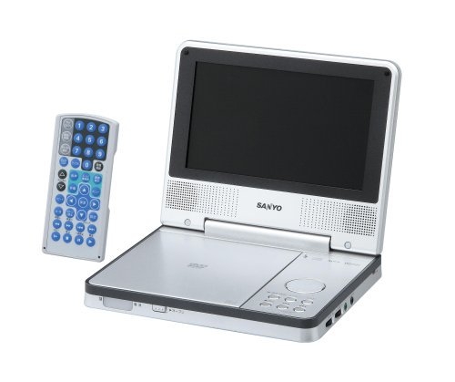 SANYO ムービッシュ 7型液晶ポータブルDVDプレーヤー DVD-HP171-S【中古品】