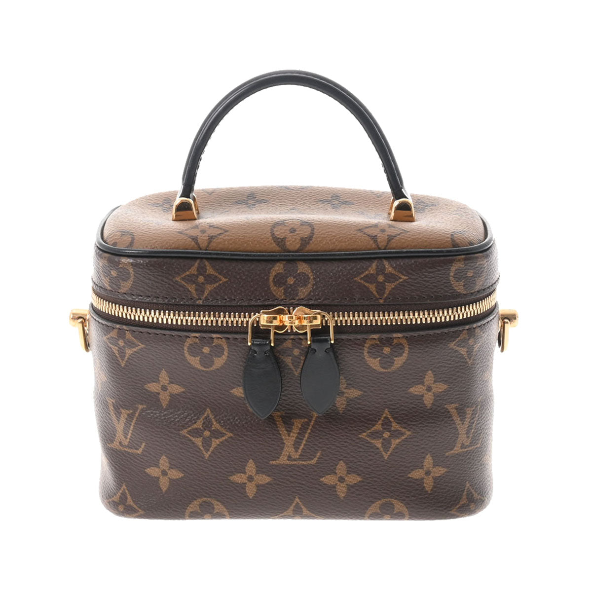 LOUIS VUITTON ルイヴィトン モノグラム リバース ヴァニティNV PM 2WAY ブラウン M45165 レディース モノグラム・リバース キャンバス ハンドバッグ Aランク 中古 