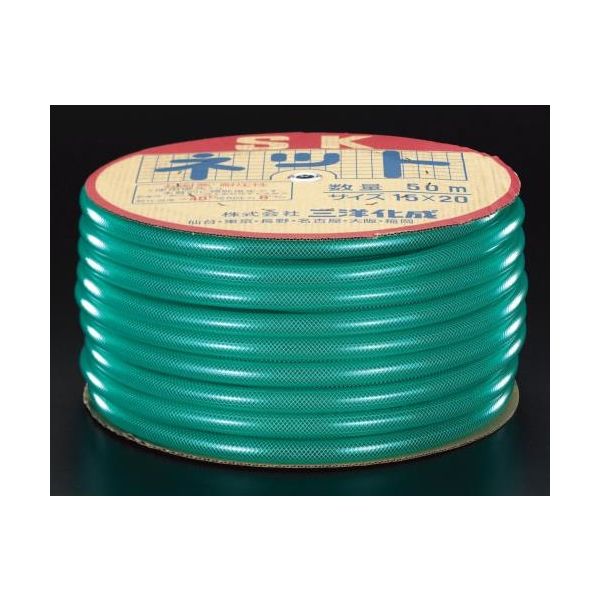 エスコ 15/20mm x 50m ウォーターホース(糸入り) EA124DL-31 1巻（直送品）