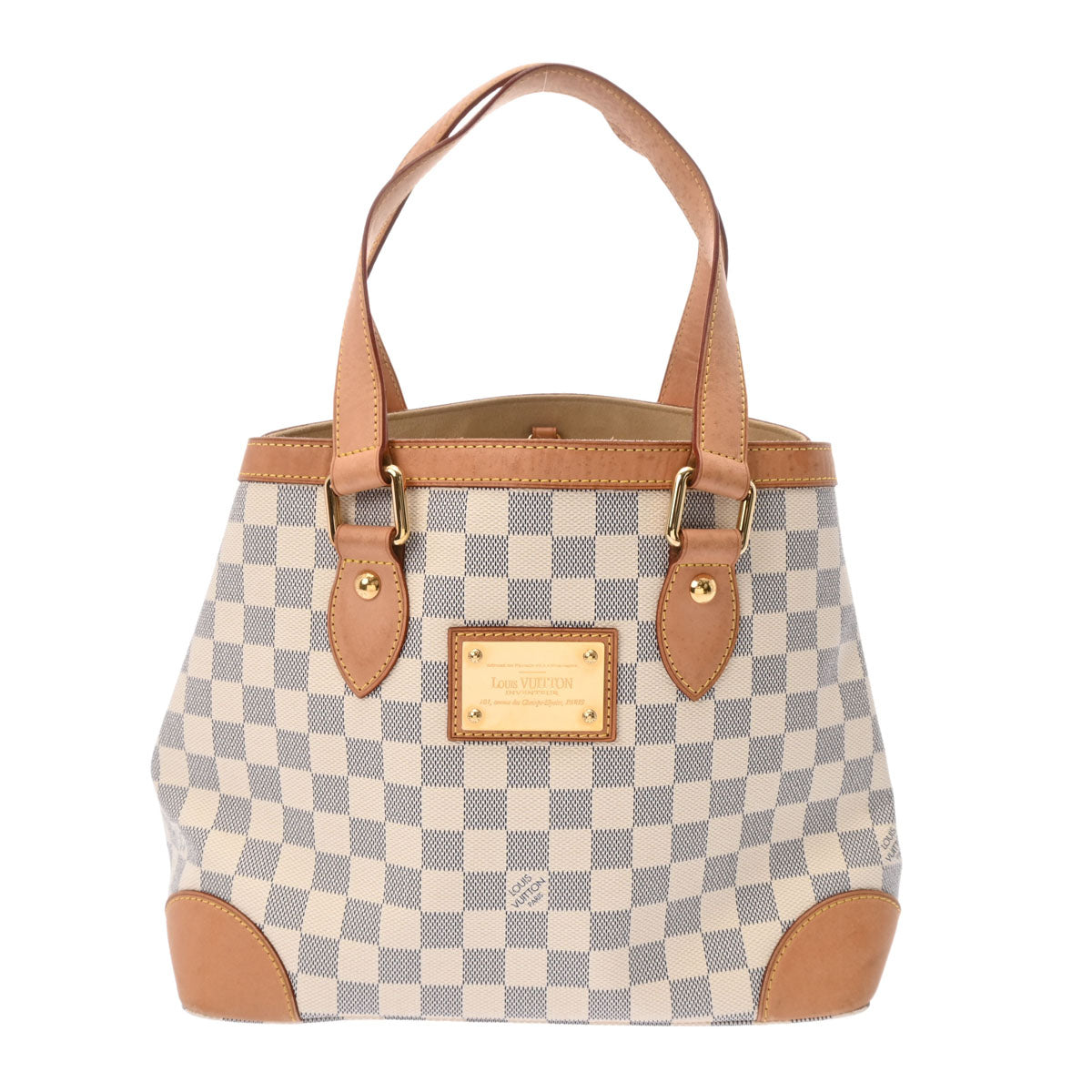 LOUIS VUITTON ルイヴィトン ダミエ アズール ハムステッド PM ホワイト N51207 レディース ダミエアズールキャンバス ハンドバッグ Bランク 中古 