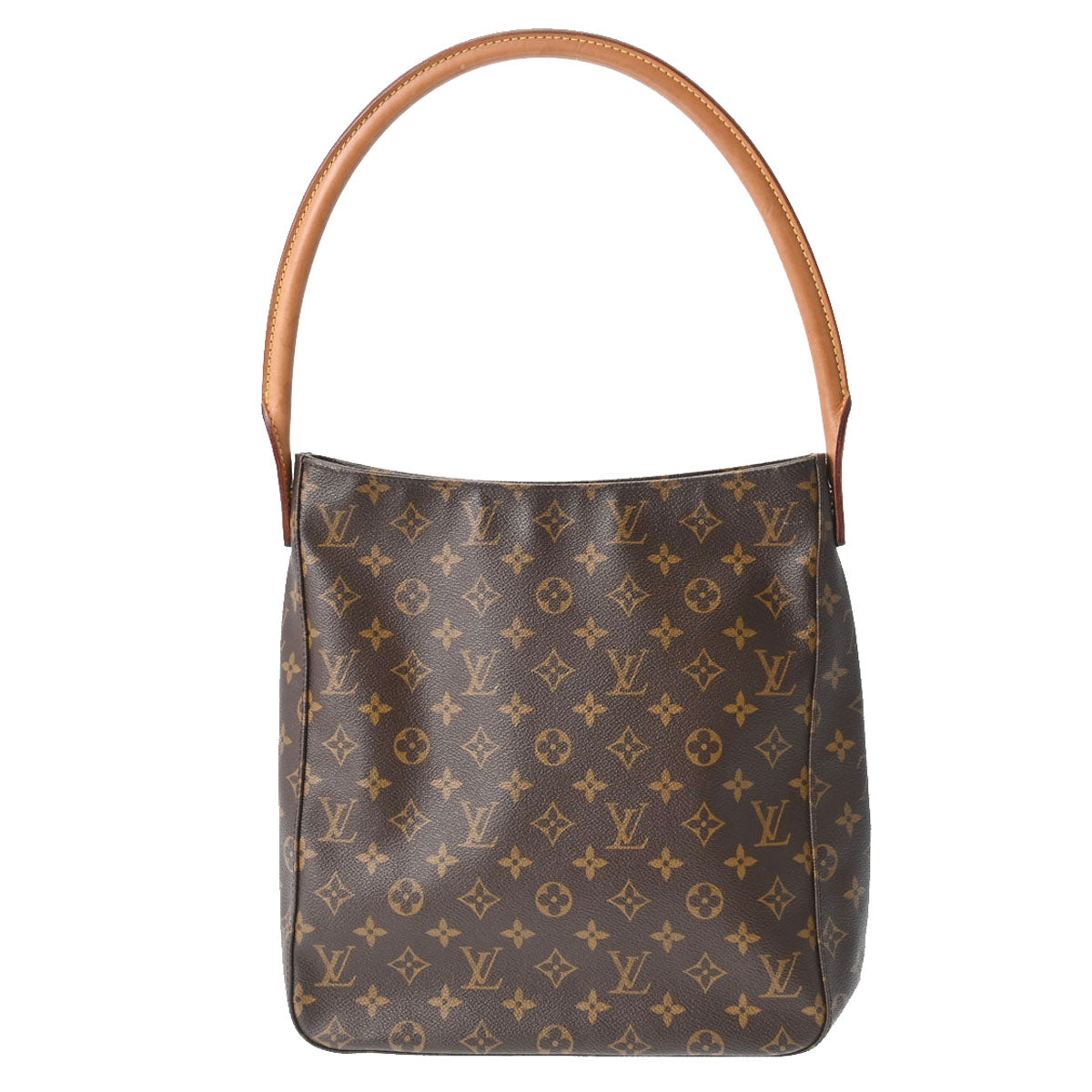 LOUIS VUITTON ルイヴィトン モノグラム ルーピング GM ブラウン M51145 レディース モノグラムキャンバス ワンショルダーバッグ Bランク 中古 