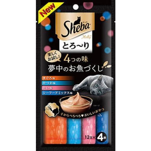 マースジャパンリミテッド シーバとろーりメルティ4つの味夢中のお魚づくし 12g×4