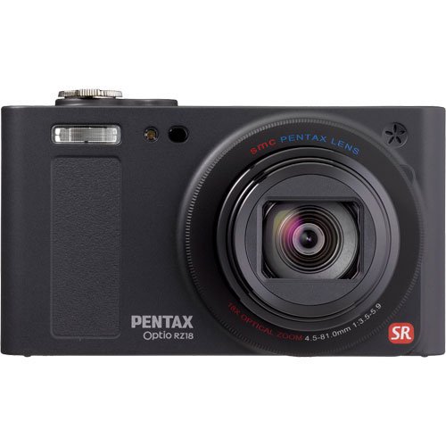 PENTAX デジタルカメラ Optio RZ18(ブラック)1600万画素 25mm 光学18倍 小型軽量 OPTIORZ18BK