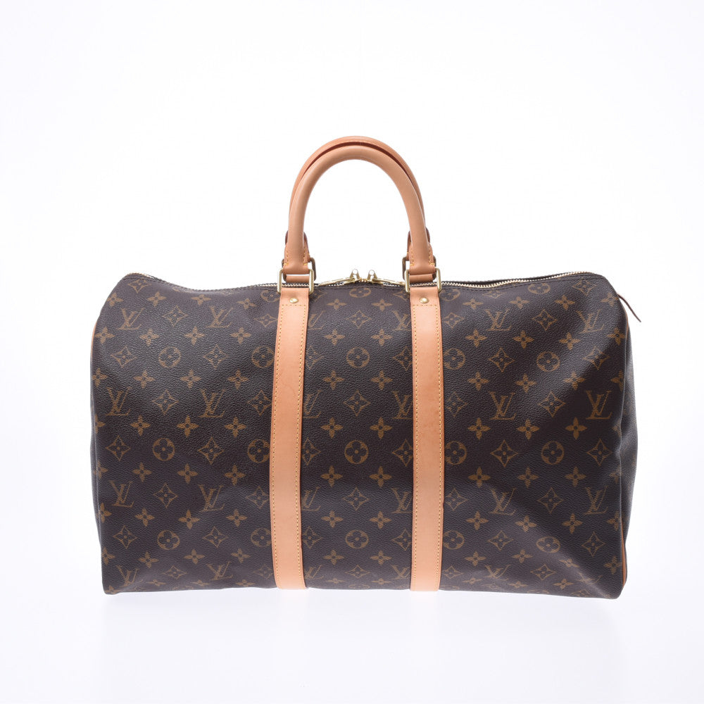 LOUIS VUITTON ルイヴィトン モノグラム キーポル45 ブラウン M41428 ユニセックス モノグラムキャンバス ボストンバッグ ABランク 中古 