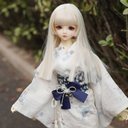 BJD 1/3 1/4  1/6人形 ドール用ウィッグ カツラ 耐熱 ハンドメイドzxww-50