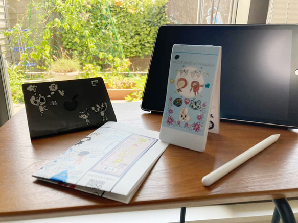 クスッと笑えるパロデイ満載⭐︎ZINE ノートPC型リトルプレス＆ガラケー型リトルプレス＆ねこのういたま新聞セット