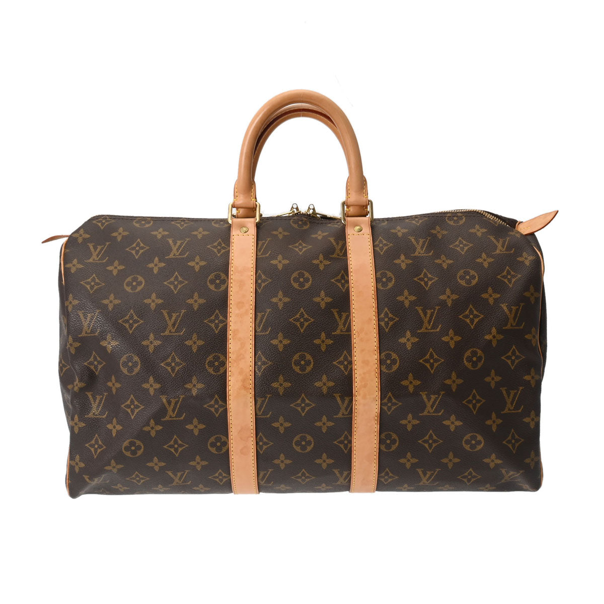 LOUIS VUITTON ルイヴィトン モノグラム キーポル 45 ブラウン M41428 ユニセックス モノグラムキャンバス ボストンバッグ ABランク 中古 