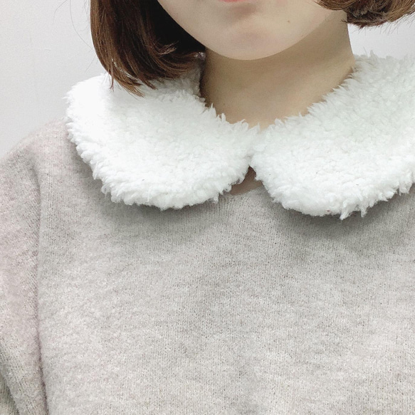 POODLE COLLAR ( WHT ) 019-2