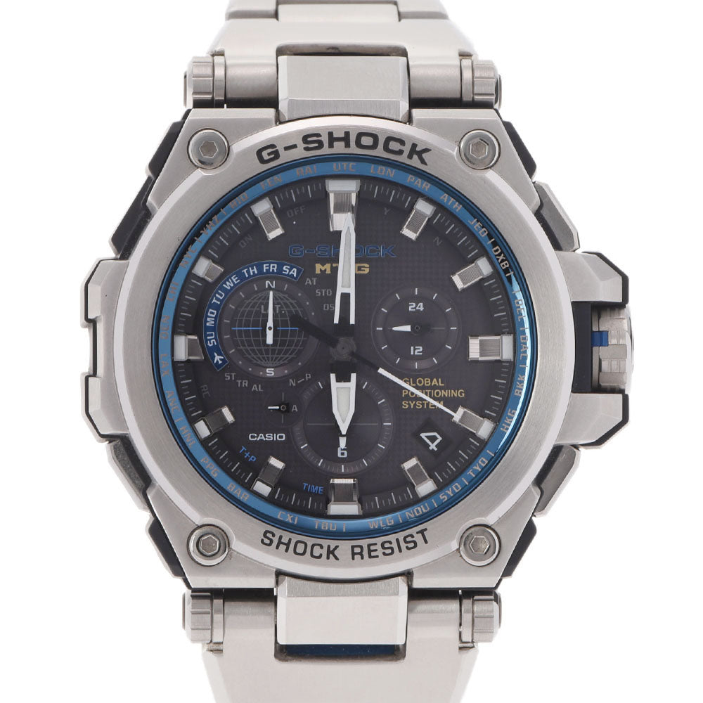 CASIO カシオ G-SHOCK MT-G GPSハイブリッド電波ソーラー MTG-S1000D-1AJF メンズ メタル/樹脂 腕時計 黒文字盤 Aランク 中古 