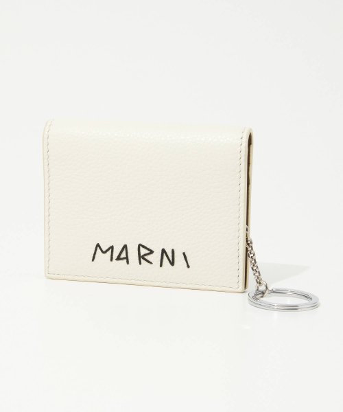 マルニ MARNI PFMO0082U2 P6533 カードケース KEY HOLDER W/RING レディース  ビジネス レザー キーリング付き プレゼン