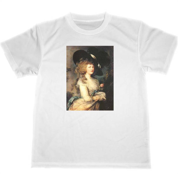 トマス・ゲインズバラ　ドライ　Tシャツ　名画　絵画　アート　グッズ　デボンシャー公爵夫人ジョルジアーナ