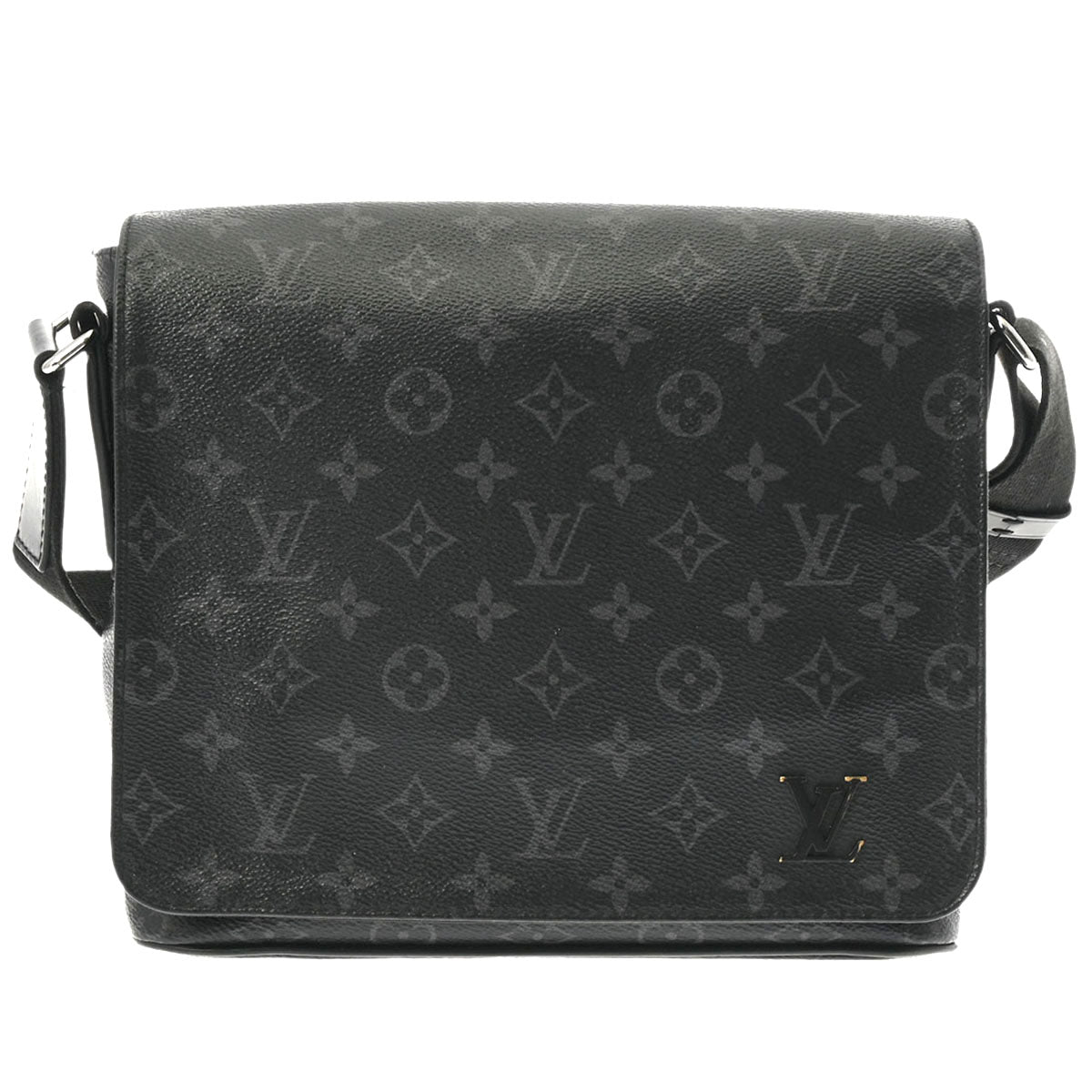 LOUIS VUITTON ルイヴィトン モノグラムエクリプス ディストリクト PM NM 黒 M44000 メンズ モノグラムキャンバス ショルダーバッグ Bランク 中古 