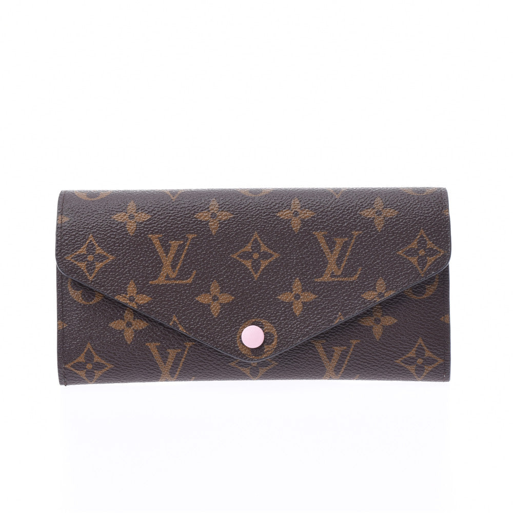 LOUIS VUITTON ルイヴィトン モノグラム ポルトフォイユ ジョセフィーヌ ローズバレリーヌ M41739 レディース モノグラムキャンバス 長財布 新同 中古 