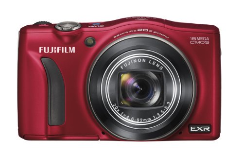 FUJIFILM デジタルカメラ FinePix F800EXR 光学20倍 レッド  F FX-F800EXR R【中古品】