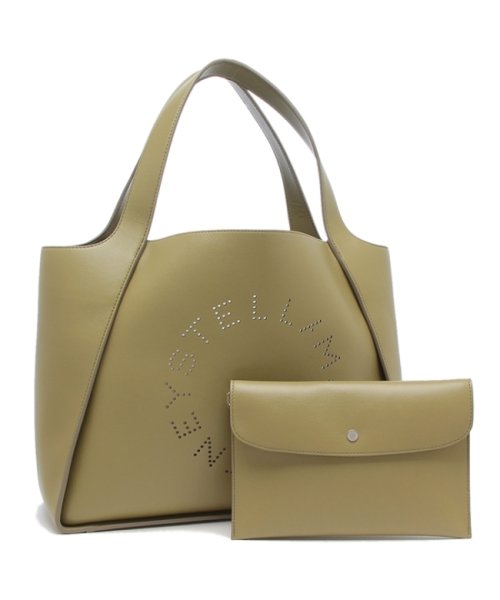 ステラマッカートニー トートバッグ ロゴ グリーン レディース STELLA McCARTNEY 502793 W8542 3032 LOGO TOTE BAG