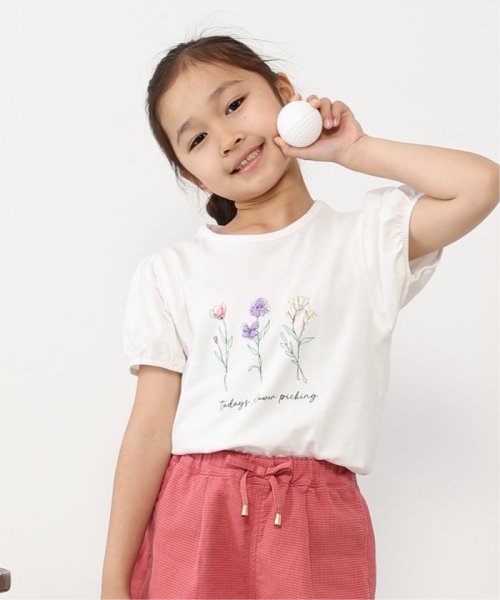 USAコットン パフスリーブプリントTシャツ（120〜160cm）