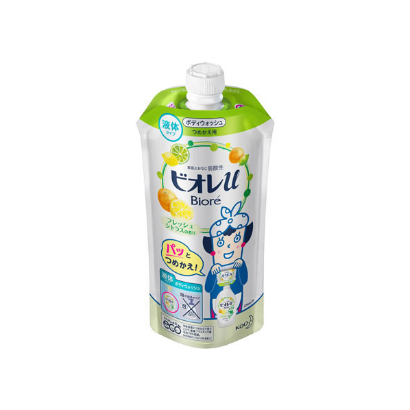 KAO ビオレu フレッシュシトラスの香り つめかえ用 340mL F031719